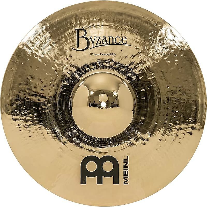 Meinl Byzance Brilliant B22HHR-B Platillo Ride martillado pesado de 22"